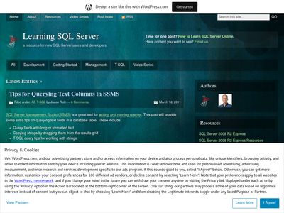 learningsqlserver.wordpress.com