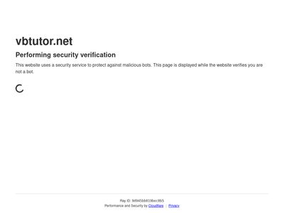 vbtutor.net